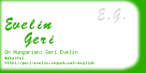 evelin geri business card